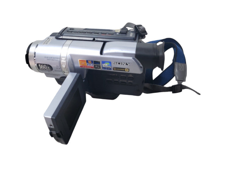 Sony Handycam DCR-TRV140 Digital-8 Camcorder W/ Adapter -READ