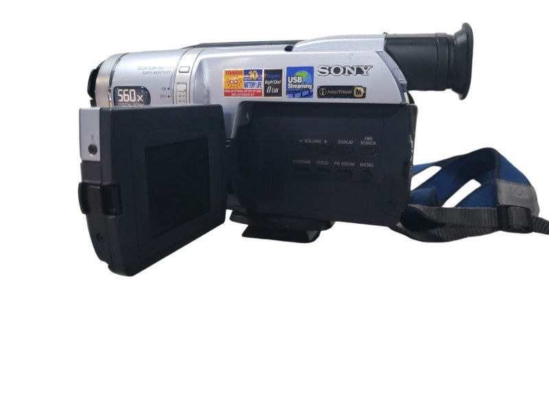 Sony Handycam DCR-TRV140 Digital-8 Camcorder W/ Adapter -READ