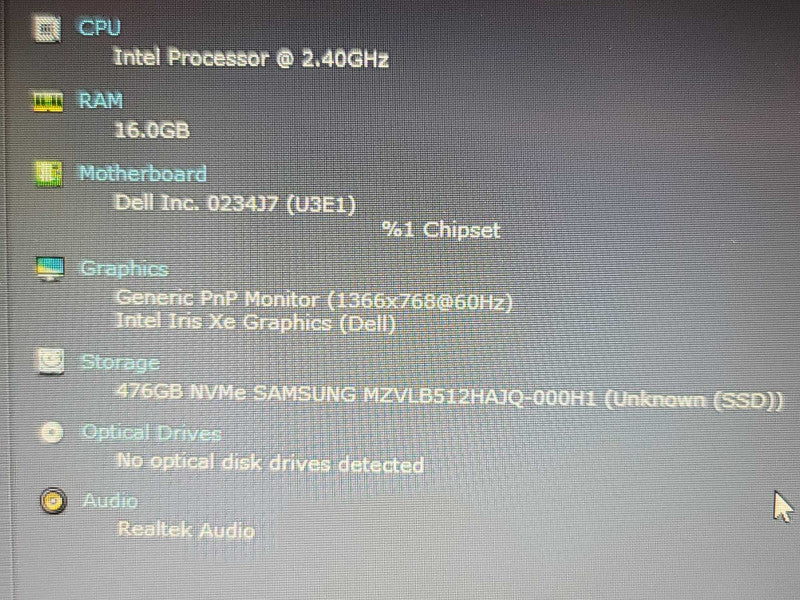 Dell Latitude 3420| i5-1135G7| 16GB DDR4| 512GB NVME  β Lap200
