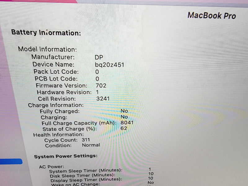 Apple Macbook Pro Retina 2015 15" 4-Core i7-4770HQ @ 2.2GHz 16GB DDR3 512GB SSD (