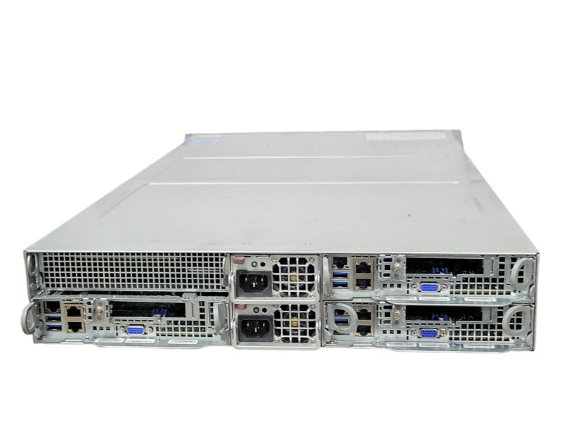 Supermicro 4-Node Server w/ 3x Nodes, 2x PSU 6x Xeon E5-2640v4 196GB DDR4 SEE _