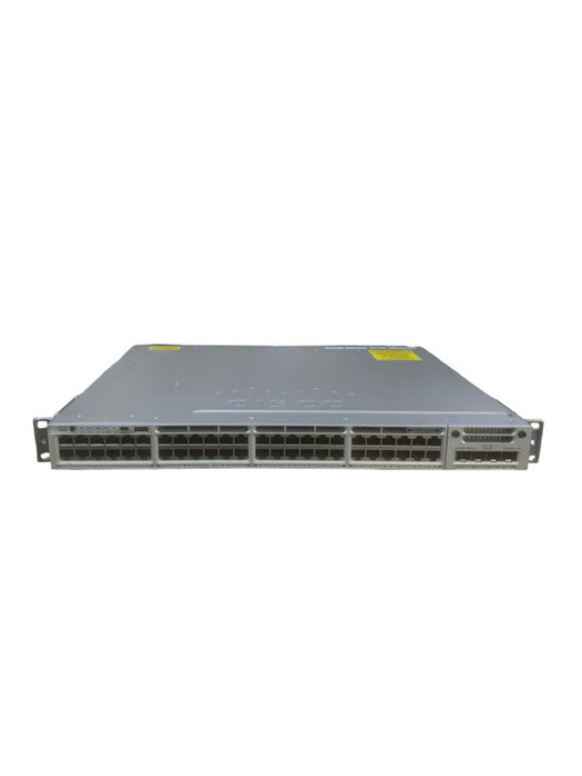Cisco WS-C3850-48PW-S V04 | Gigabit PoE Switch w/C3850-NM-2-10G, 1x 1100W PSU