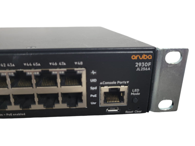 HPE JL256A Aruba 2930F 48-Port PoE+ 4-Port 1/10GbE SFP+ !