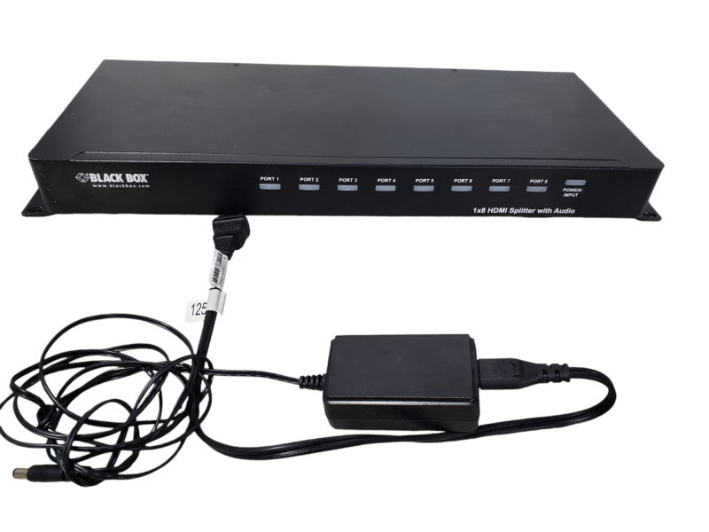 Black Box 8-Ports 1x8 HDMI Splitter With Audio  AVSP-HDMI1X8