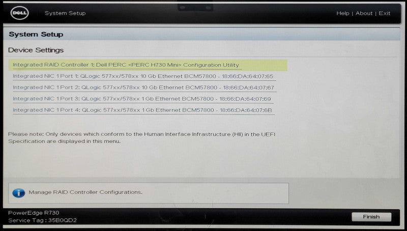 Dell PE R730 2U 16x2.5", 2x Xeon E5-2630 v3 2.40GHz 8C, 64GB RAM, H730 Mini