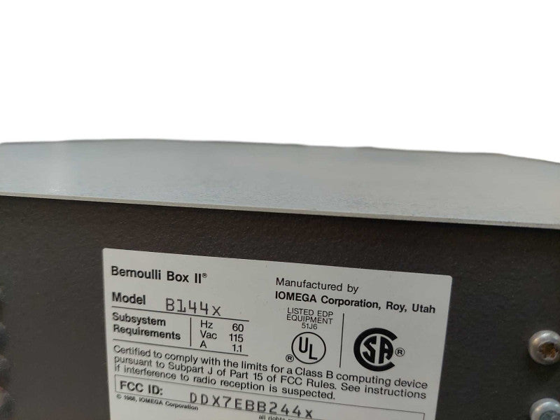 IOMEGA Bernoulli Box II 44 Model: B144X  =