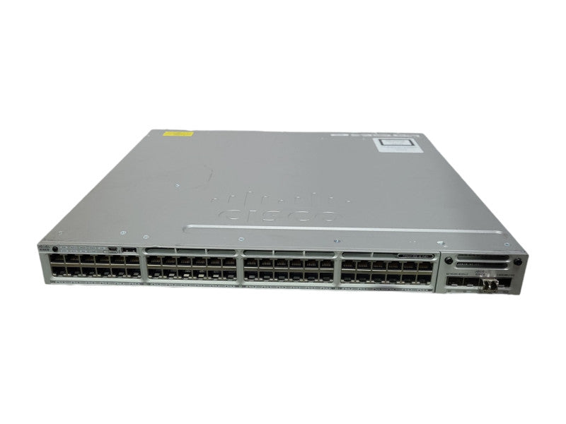 Cisco WS-C3850-48P-S Gigabit PoE Switch w/C3850-NM-4-10G, 1x 1100W PSU,