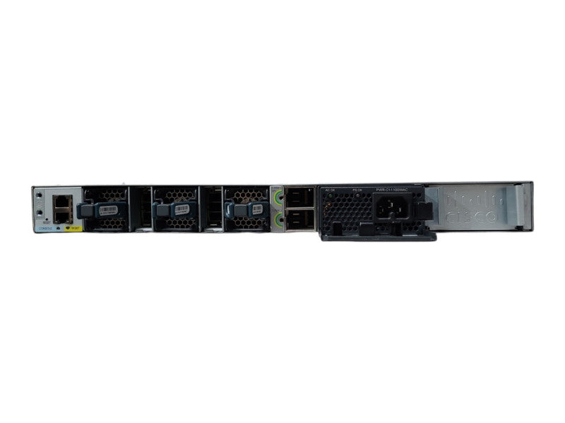 Cisco WS-C3850-48P-S Gigabit PoE Switch w/C3850-NM-4-10G, 1x 1100W PSU,