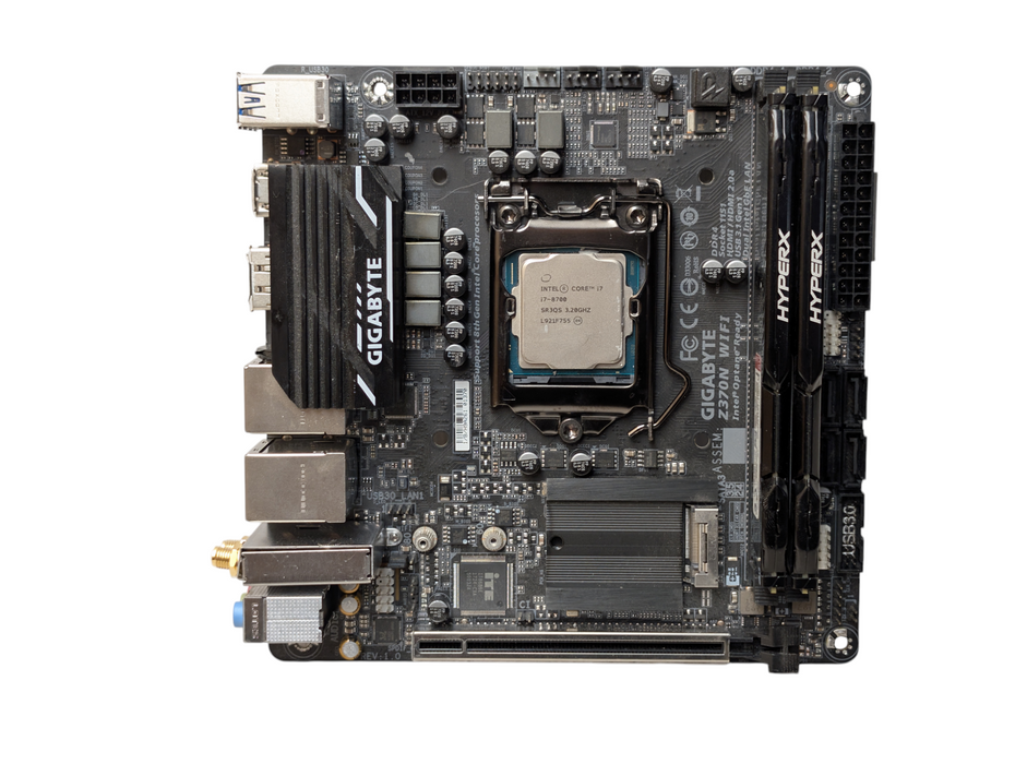 GYGABYTE Z370N WIFI Intel Core i7-8700 16GB RAM Mini-ITX Motherboard Combo  -