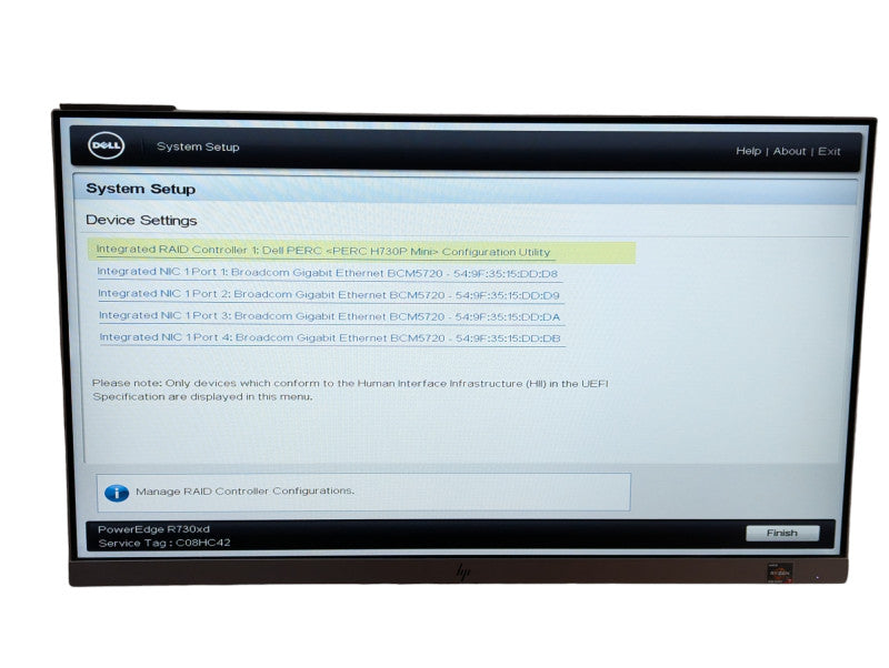 DELL PowerEdge R730xd Intel Xeon E5-2620 v3 @ 2.40Ghz 16GB RAM H730P mini -