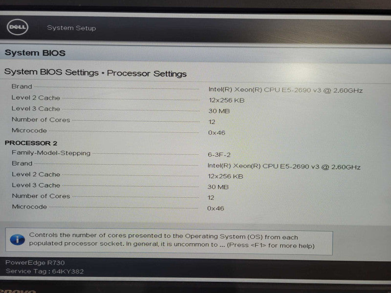 Dell PE R730 2U 8x2.5", 2x Xeon E5-2690 v3 2.60GHz 12C, 32GB RAM, H730 Mini !