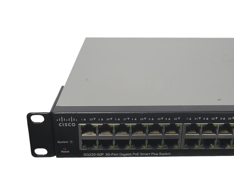 Cisco SG220-50P 50-Port Gigabit PoE Smart Plus Switch SG220-50P-K9 _