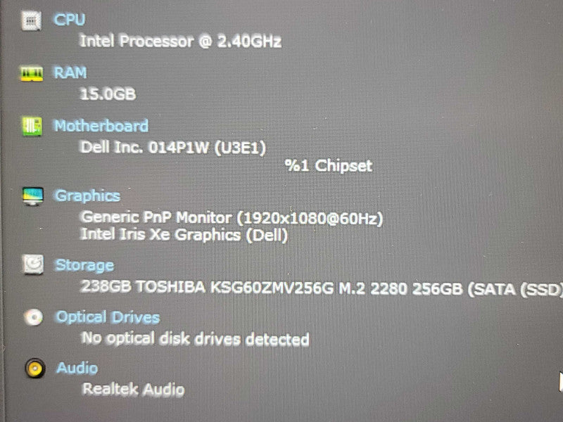 Dell Latitude 5420| i5-1135G7| 16GB DDR4| 256GB SSD READ  β Lap200