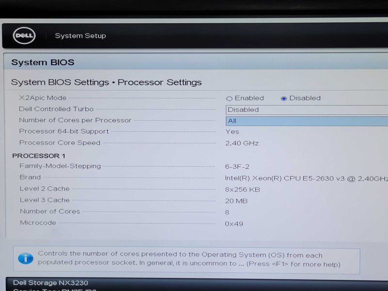 Dell Storage NX3230, 1x Xeon E5-2630v3 32GB RAM PERC H730 Mini, 3.5", 2x PSU _