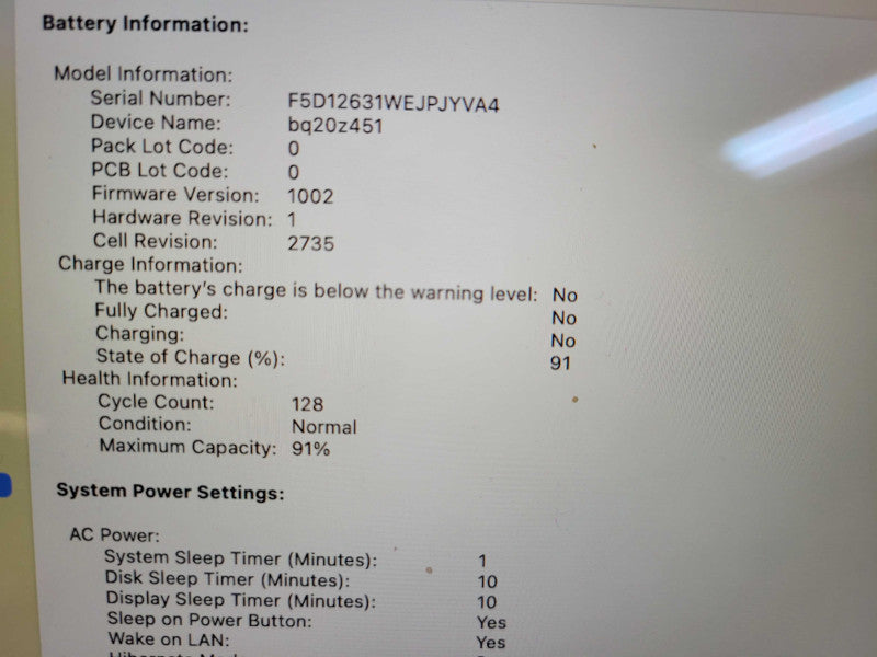 Apple Macbook Air 2020 13" 8-Core M1 @ 3.2GHz 8GB Ram 128GB SSD !