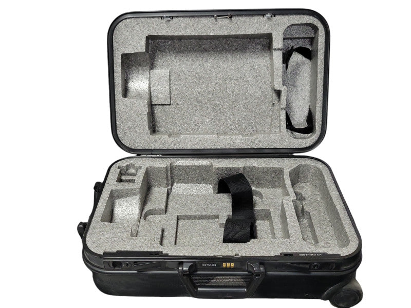 Hard Travel Case ELPKS06 with Wheels 21x13x9" approximate dimensions, READ _