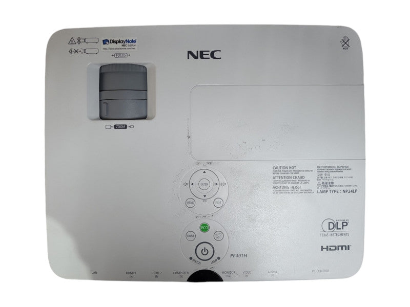 NEC PE401H DLP FHD Projector 3D HDMI 1080p 4000Lumens Lamp Hour: 679Hrs