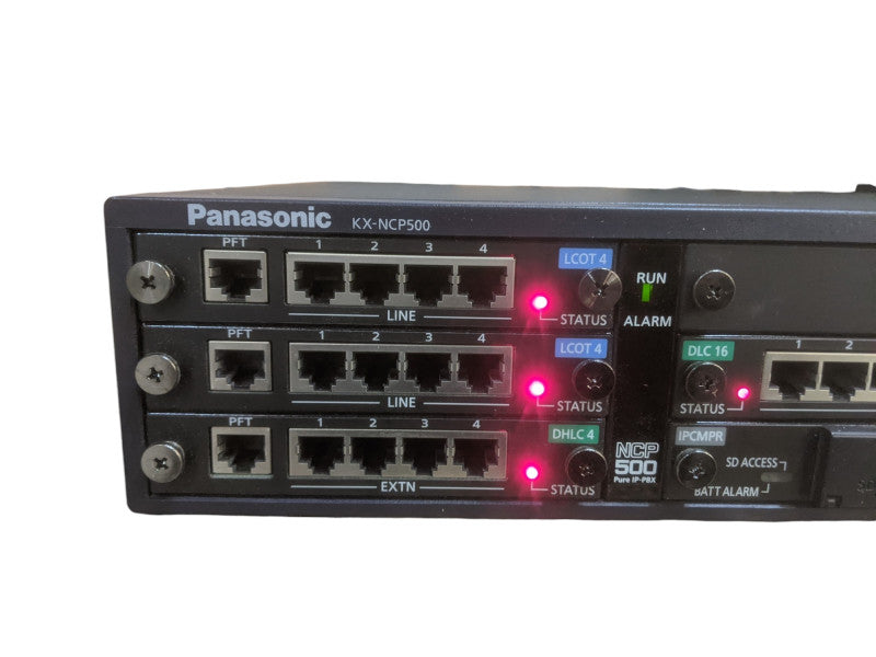 Panasonic KX-NCP500P Pure IP-PBX System, with 2x LCOT 4 and 1x DKLC4 | *READ*
