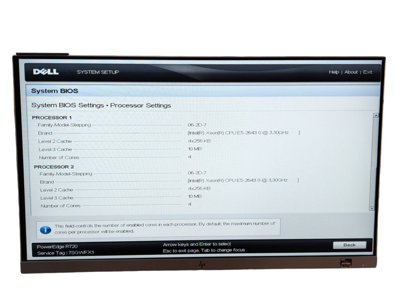 DELL PowerEdge R720 2x Intel Xeon E5-2643 0 @ 3.30Ghz 128GB RAM  -