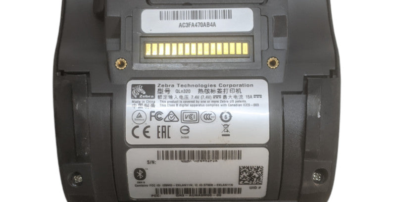 Zebra QLn320 Portable Barcode Printer With Battery