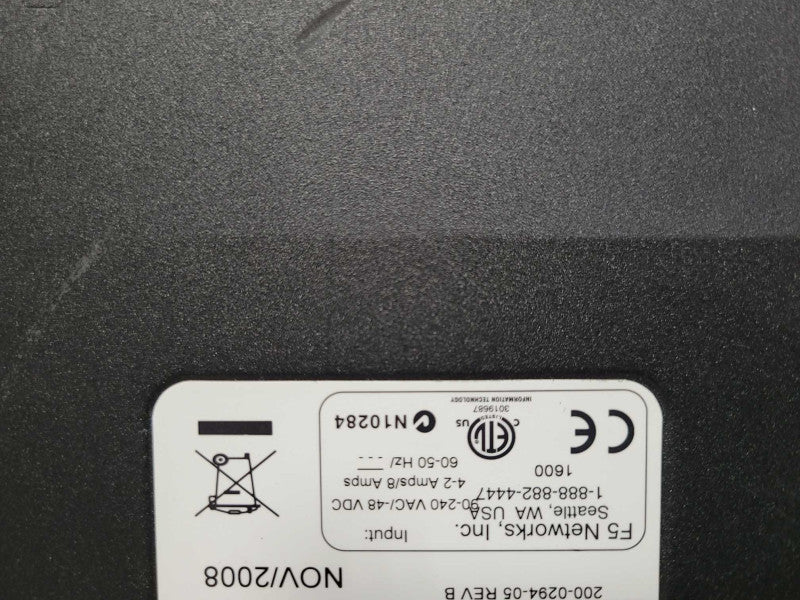 F5 Networks Big-IP 1600 Local Traffic Manager Load Balancing Appliance, SEE _