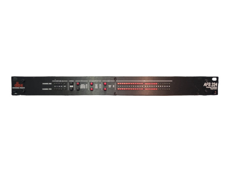 DBX AFS 224 DBX224V Dual-Channel Advanced Feedback Suppression Processor