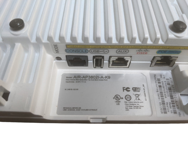 Cisco AIR-AP3802I-A-K9 | 802.11AC DUAL BAND Access Point