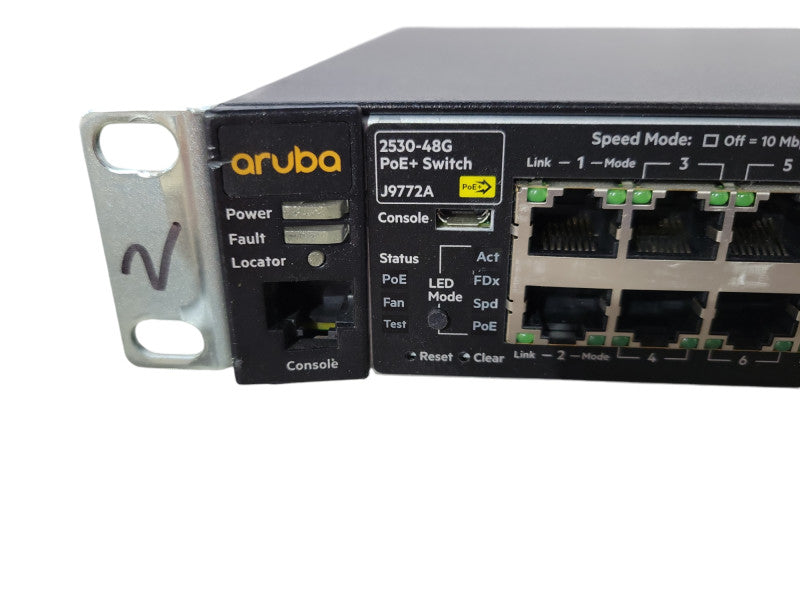 HP 2530-48G PoE+ J9772A 48 Port Gigabit PoE+ 4x SFP Network Switch !