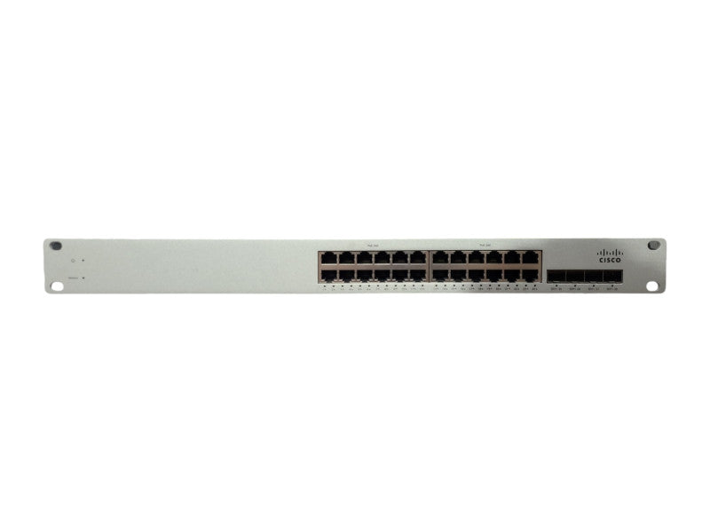 Cisco Meraki MS320-24P-HW 24-Port Gigabit PoE+ Switch w/ 2x PSU, Unclaimed