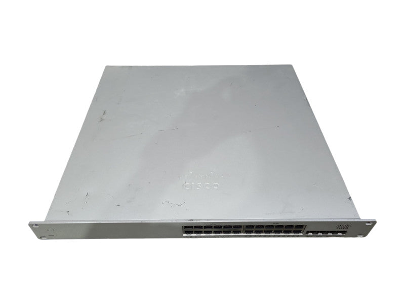 Cisco Meraki MS320-24P-HW 24-Port Gigabit PoE+ Switch w/ 2x PSU, Unclaimed