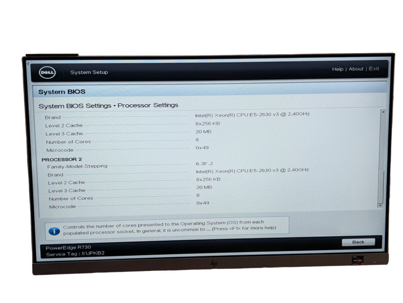DELL PowerEdge R730 2x Intel Xeon E5-2630 v3 @ 2.40Ghz 96GB RAM H730 mini  -