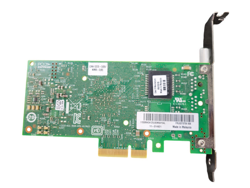 Intel I350-T2 PCI-Express PCI-E Dual Gigabit Ports Server Adapter FRU 03T8759 !