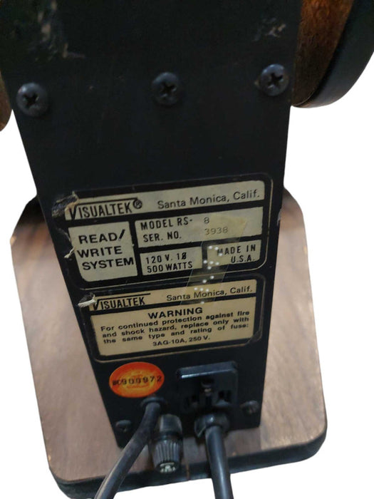 Vintage Visualtek Document Projector Model: RS-8 =