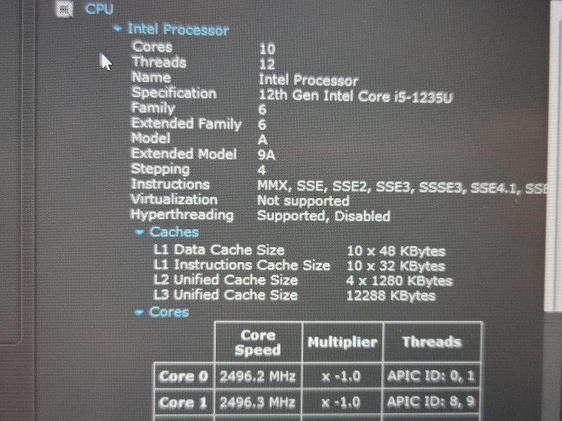 Lenovo ThinkPad E15 Gen 4| i5-1235U| 16GB DDR4| 256GB SSD READ  β Lap200