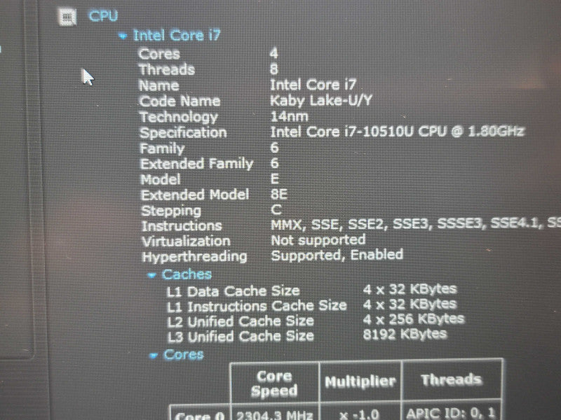 Lenovo ThinkPad P15s| i7-10510U| 16GB DDR4| Quadro P520| 512GB M.2 READ β Lap200