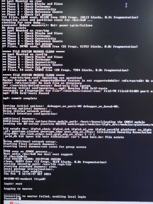 Juniper EX4300-48P 48-Port Gigabit Ethernet PoE+ Network Switch. 2x PSU, READ _