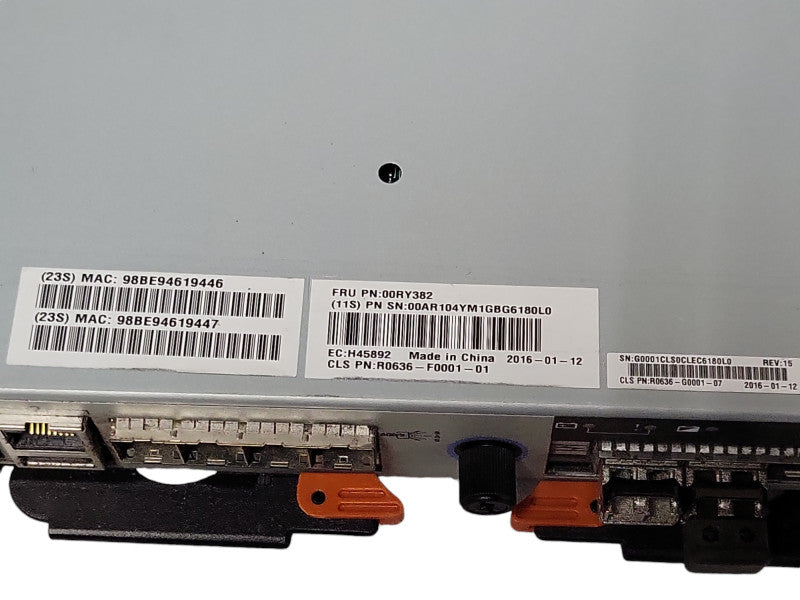 IBM STORWIZE v3700 00RY382 6GBPS SAS FC NODE CANISTER _