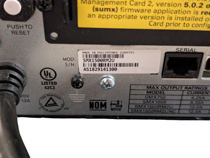 APC SMX1500RM2U UPS with 2 Extra SMX48RMBP2U battery packs  -