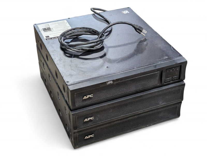 APC SMX1500RM2U UPS with 2 Extra SMX48RMBP2U battery packs  -