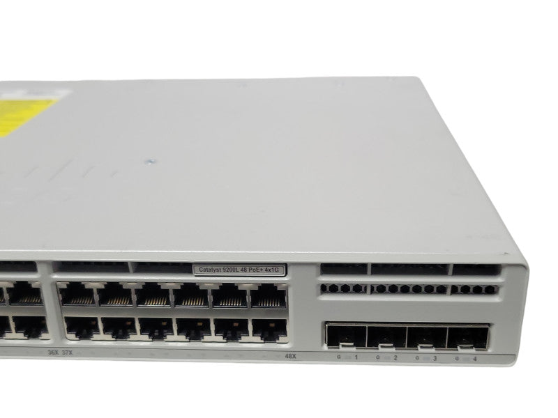 Cisco C9200L-48P-4G-E Catalyst 9200L 48 Port Poe Managed Switch. 1x PSU _