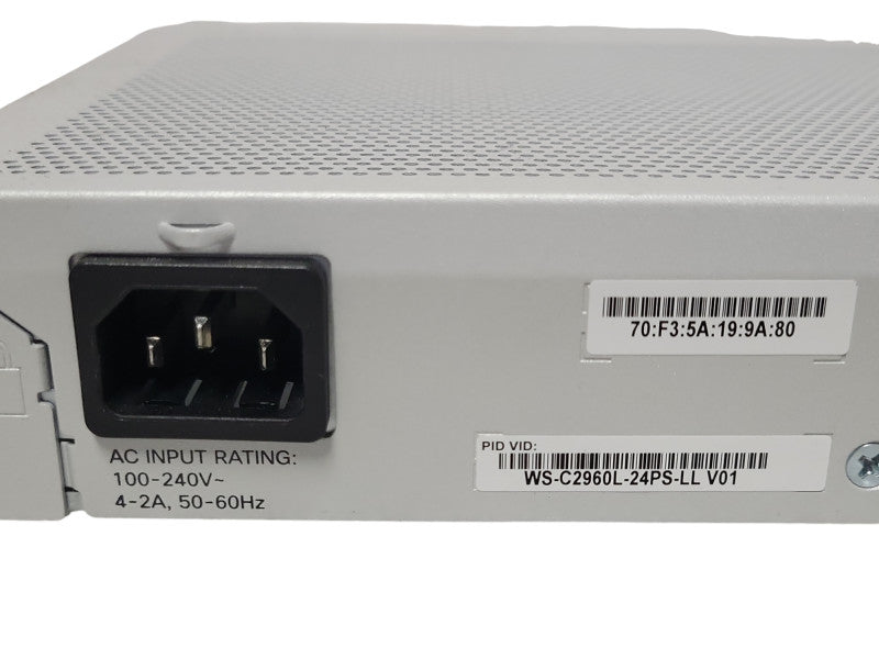 Cisco Catalyst WS-C2960L-24PS-LL 2960-L Gigabit PoE Network Switch _