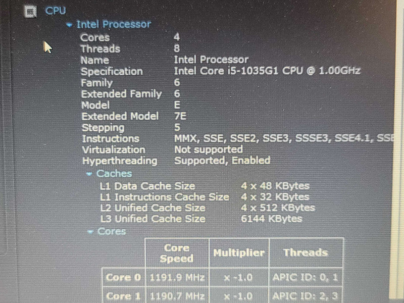 HP 250 G7 | i5-1035G1| 8GB DDR4| 256GB SSD  β Lap200