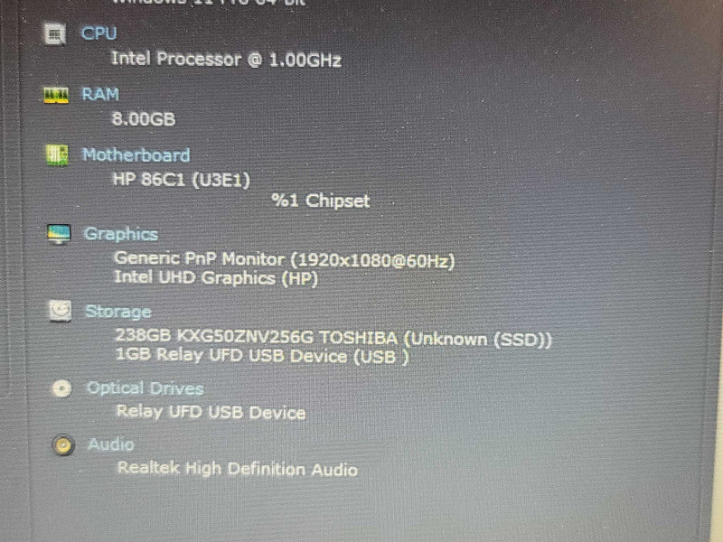 HP 250 G7 | i5-1035G1| 8GB DDR4| 256GB SSD  β Lap200