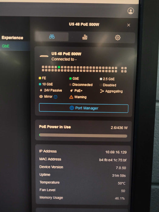 Ubiquiti UniFi - SWITCH 48 500W (READ) %