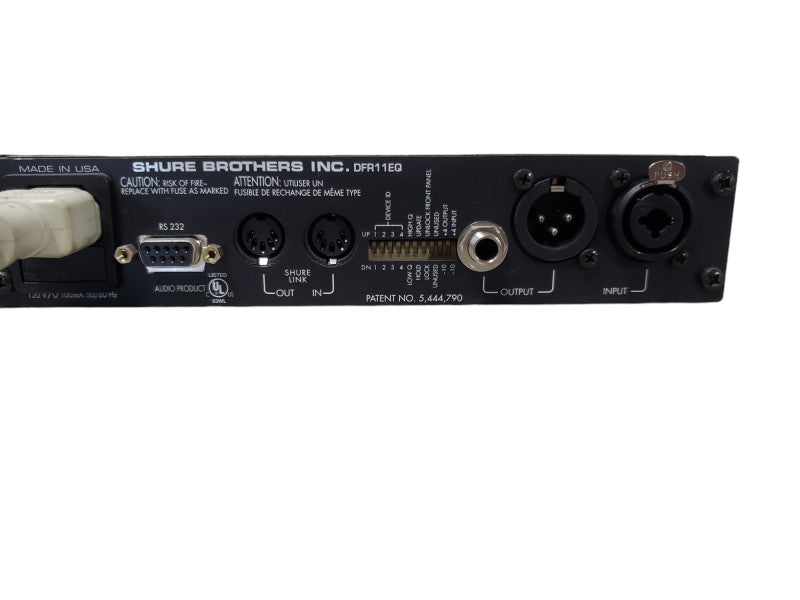 Shure DFR11EQ Digital EQ Reducer Equalizer