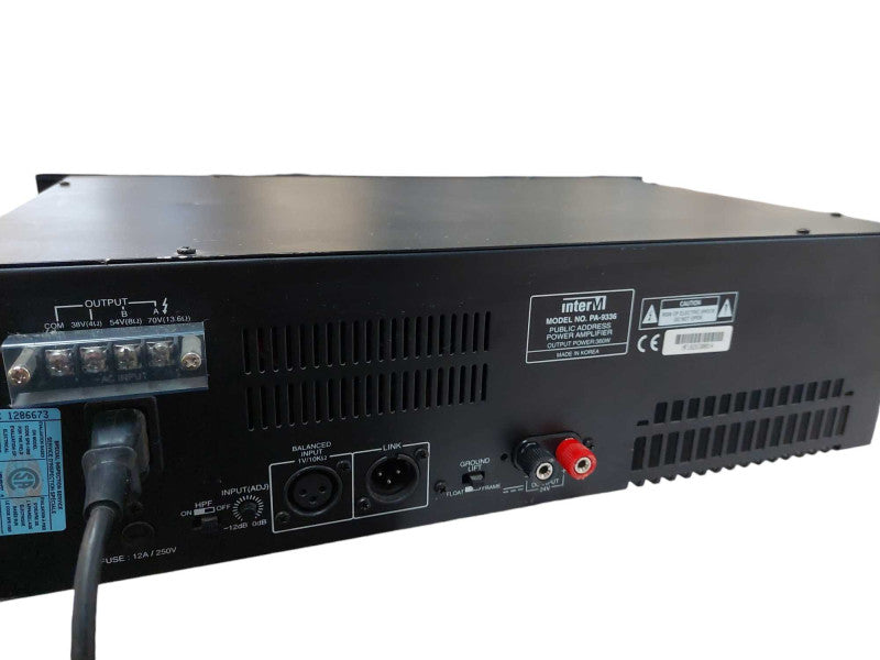 InterM PA-9336 Public Address Amplifier output 360W Made in Korea =