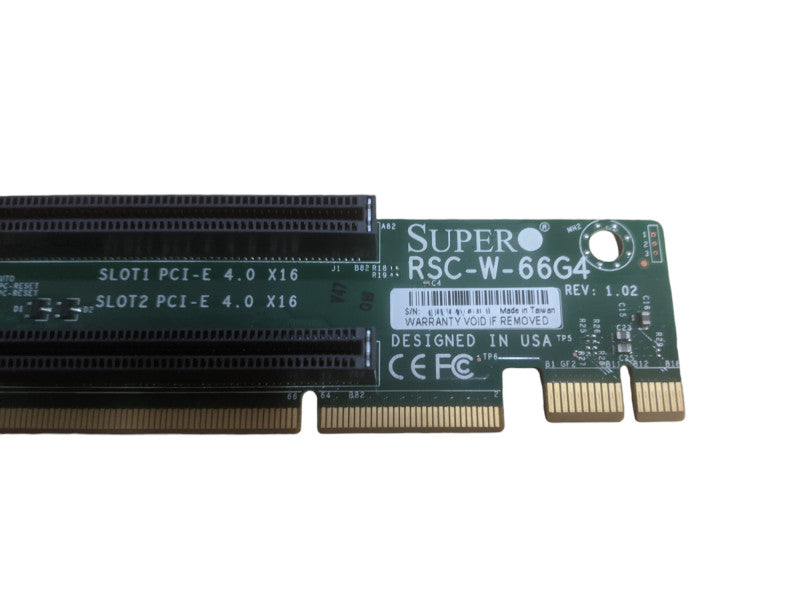 SuperMicro RSC-W-66G4 1U Riser card w/ 2x PCI-E 4.0 x16