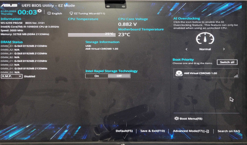 ASUS WS X299 PRO/SE Intel X299 DDR4 LGA 2066 ATX Motherboard w/ I/O Shield