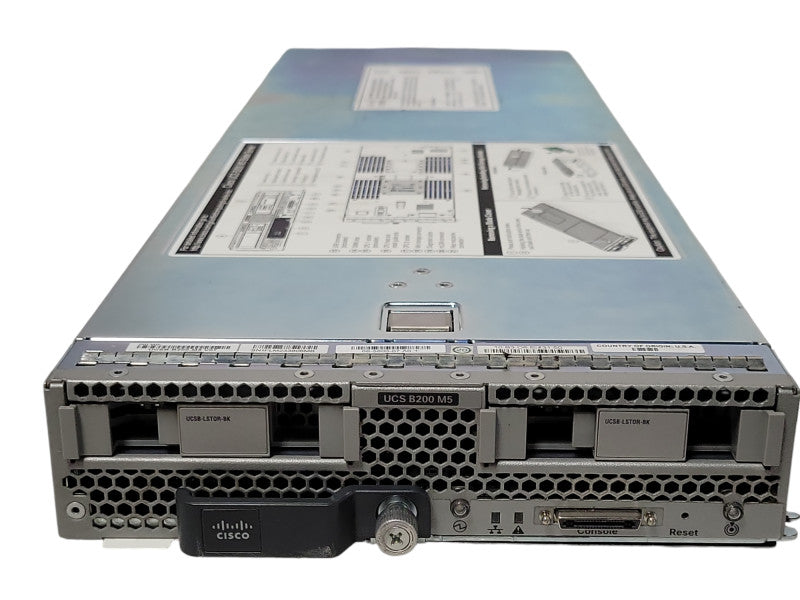 Cisco UCS B200 M5 Barebones Blade Server w/ 2x Heatsinks No CPU No RAM Q_
