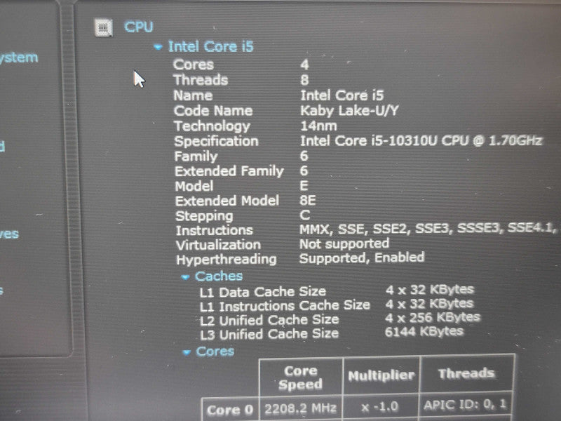 Lenovo ThinkPad L15| i5-10210U| 16GB DDR4| 256GB M.2 NO BATTERY β Lap200